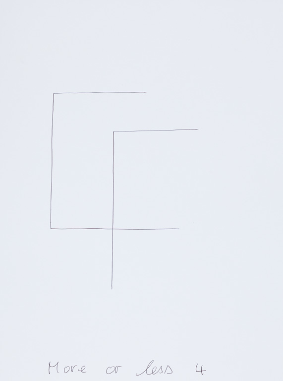 Claude Closky, ‘More or Less 4 (m),’ 2015, black ballpoint pen on paper, 40 x 30 cm.